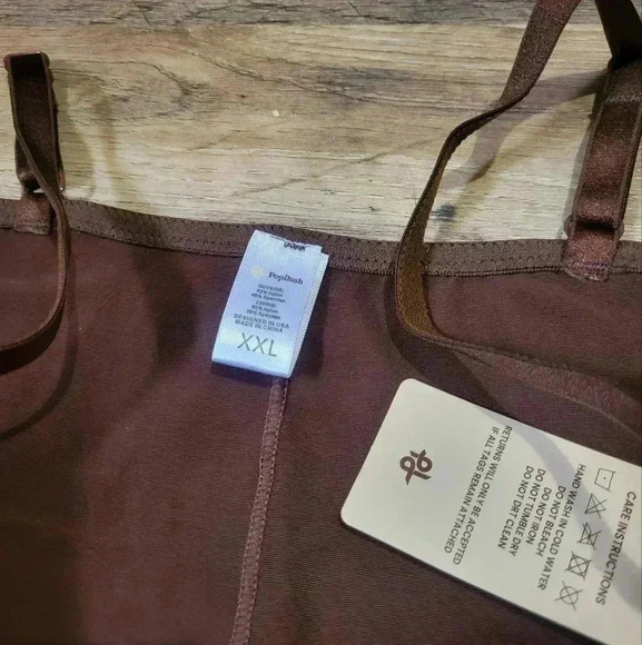 NWT Popilush Brown Corset Dress With Built In Shapewear Size XXL - Picture 5 of 11